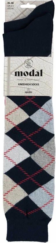Modal Fashion Kniekousen | 2-Paar | Multi Navy Blauw | Maat 35/38 | Kniekousen Dames | Kniekousen | Kniekousen Meisjes | Kniekousen Maat 35 38 | Apollo 4 Modal Fashion Kniekousen | 2-Paar | Multi Navy Blauw | Maat 35/38 | Kniekousen Dames | Kniekousen | Kniekousen Meisjes | Kniekousen Maat 35 38 | Apollo - Afbeelding 2