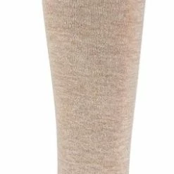 SOCKS4FUN 2 Paar Unisex Top Kwaliteit Katoenen Kousen – Naadloos – Zonder Elastiek – Beige – Maat 43/46