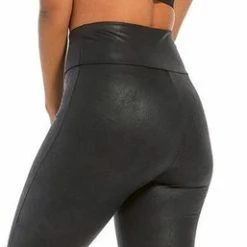 MAGIC Bodyfashion Leather Look Leggings Zwart Vrouwen - Maat S -Exporteren beenmode winkel 257x840 1