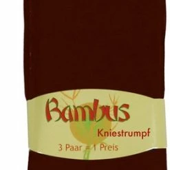 SOCKS4FUN Bamboe Sokken - Kniekousen - 2 Paar - Donkerbruin - Maat 39/42