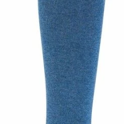 SOCKS4FUN 2 Paar Unisex Top Kwaliteit Katoenen Kousen – Naadloos – Zonder Elastiek – Jeansblauw – Maat 43/46