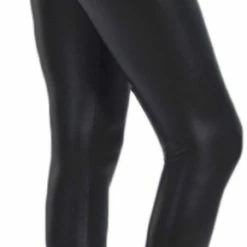 Merkloos Thermolegging - Legging Dames Volwassenen - Winter Warm - Leather Leggings - 4XL
