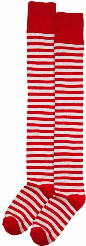 Over Kniekousen Met Strepen | Rood|wit | Maat 36/41 | Kniekousen | Kniekousen Carnaval | Kniekousen Dames | Party | Feestartikelen | Apollo 4 Over Kniekousen Met Strepen | Rood|wit | Maat 36/41 | Kniekousen | Kniekousen Carnaval | Kniekousen Dames | Party | Feestartikelen | Apollo - Afbeelding 2