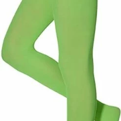 Dames Feest Legging | Fluor Groen | 60 Denier | Maat XXL | Leggings | Legging Carnaval | Carnavalskleding | Gekleurde Legging | Neon Legging | Legging Meisje | Apollo