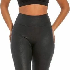 MAGIC Bodyfashion Leather Look Leggings Zwart Vrouwen - Maat S -Exporteren beenmode winkel 312x840