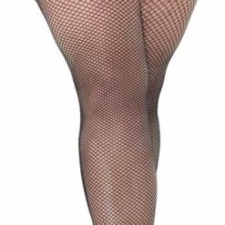 Annes Styling Annes Zwarte Net Hold Up Kousen Calze Rete 20 Denier, Plus Size, Maat XL/XXL (5/6) -Exporteren beenmode winkel 314x840