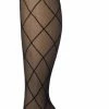 Bonnie Doon Dames Ruiten Panty 30 Denier Zwart Maat L/XL - Chique Panty - Ruit Dessin - Brede Boord - Comfort - Ruitjes - Diamant - Geruite Print - Rhombus Tights - Feestelijk - Black - BP201911.1 -Exporteren beenmode winkel 320x840 1