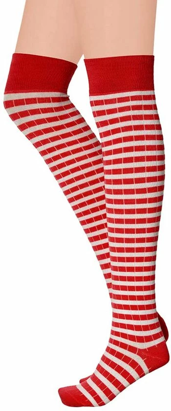 Over Kniekousen Met Strepen | Rood|wit | Maat 36/41 | Kniekousen | Kniekousen Carnaval | Kniekousen Dames | Party | Feestartikelen | Apollo 7 Over Kniekousen Met Strepen | Rood|wit | Maat 36/41 | Kniekousen | Kniekousen Carnaval | Kniekousen Dames | Party | Feestartikelen | Apollo - Afbeelding 5