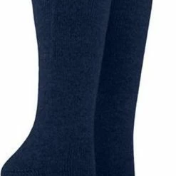 Soga 2-Pack Klassieke Dunne Kniekousen Van Merino Wol S14 - Unisex - Marine - Maat 39-42