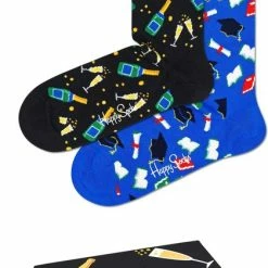 Happy Socks Graduation Giftbox 2P - Maat 36-40