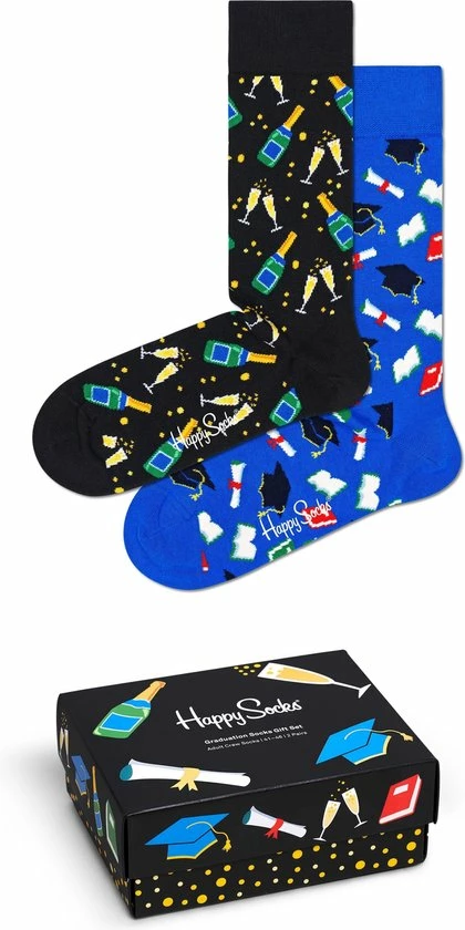 Happy Socks Graduation Giftbox 2P - Maat 36-40 3 Happy Socks Graduation Giftbox 2P - Maat 36-40