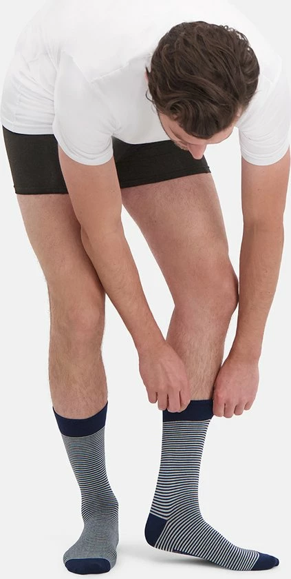 Bamboo Basics - Bamboe Sokken Beau (3-pack) Unisex - Navy Gestreept - 41-46 8 Bamboo Basics - Bamboe Sokken Beau (3-pack) Unisex - Navy Gestreept - 41-46 - Afbeelding 6