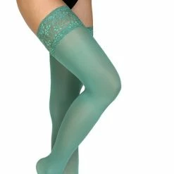 Annes Styling Annes Ondoorzichtige Hold Up Kousen Met Kanten Band Truss 60 Denier, Plus Size, Felgroen (Verdino), Maat XXL/XXXL ( 7/8) 8 Annes Styling Annes Ondoorzichtige Hold Up Kousen Met Kanten Band Truss 60 Denier, Plus Size, Felgroen (Verdino), Maat XXL/XXXL ( 7/8) -Exporteren beenmode winkel 436x840 1
