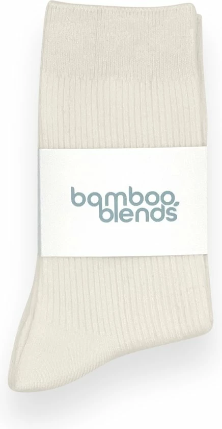 Bamboo Blends Bamboe Sokken Finest - Maat 41-44 - 2 Paar - Off White Wit 7 Bamboo Blends Bamboe Sokken Finest - Maat 41-44 - 2 Paar - Off White Wit - Afbeelding 5