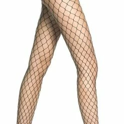 Oroblu Fashion Fishnet Glamour Visnet Panty Met Grote Mazen Maat 42-46 Kleur Zwart