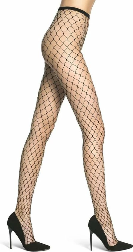 Oroblu Fashion Fishnet Glamour Visnet Panty Met Grote Mazen Maat 42-46 Kleur Zwart 3 Oroblu Fashion Fishnet Glamour Visnet Panty Met Grote Mazen Maat 42-46 Kleur Zwart