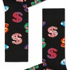 Happy Socks Andy Warhol Dollar Sokken - Zwart - Maat 36-40