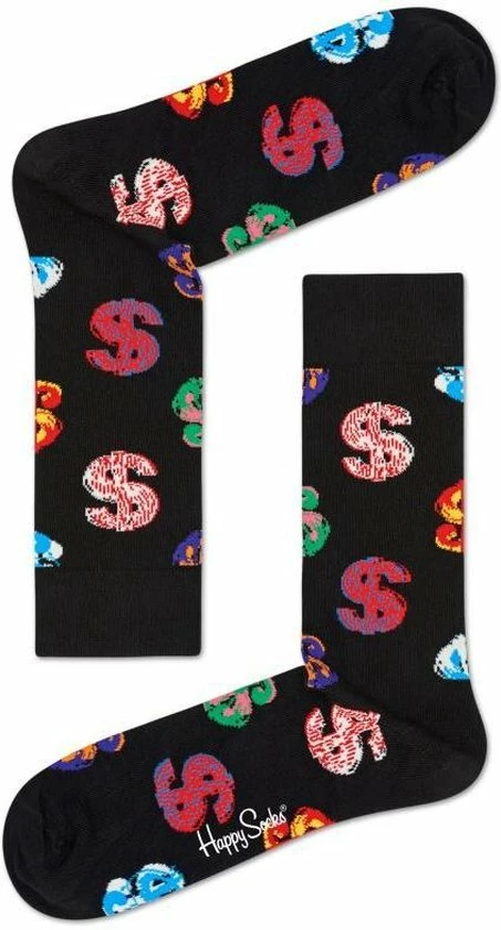 Happy Socks Andy Warhol Dollar Sokken - Zwart - Maat 36-40 3 Happy Socks Andy Warhol Dollar Sokken - Zwart - Maat 36-40