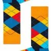 Happy Socks Argyle Sock Multicolour, Maat 36/40 -Exporteren beenmode winkel 456x840 2