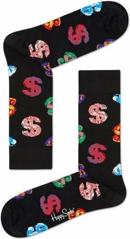 Happy Socks Andy Warhol Dollar Sokken - Zwart - Maat 36-40 5 Happy Socks Andy Warhol Dollar Sokken - Zwart - Maat 36-40 - Afbeelding 3