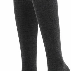 FALKE Softmerino Kniehoge Sokken Versterkte Kniekousen Zonder Patroon Ademend Lang Effen Warm Dik Winter Merinowol Katoen Grijs Dames Sokken - Maat 35-36 -Exporteren beenmode winkel 494x840