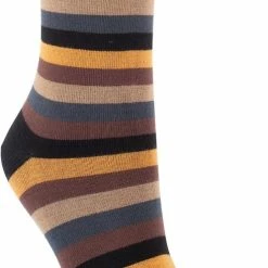 Merkloos Bamboe Stripe – Normale Schachtlengte - Niet Knellend - Unisex - 3 Packs – Maat 39/42 -Exporteren beenmode winkel 497x840