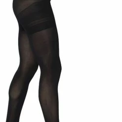 Bonnie Doon Curvy Line Dames Panty 40 Denier Maat 48/50 3XL Zwart - Plus Size Panty - Lycra Xceptionelle - Maatje Meer Panty - Zeer Chique En Comfortabel - Hoge Rekbaarheid - Grote Maten - Extra Comfort - Black - BP051982.1