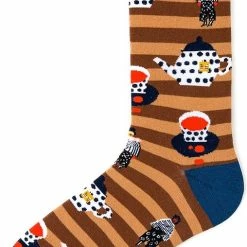 Merkloos Sokken - Thee - Katoen - Uniseks - Schoenmaat 38-45