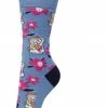 Bonnie Doon Dames Sokken Met Japanse Print Maat 36/42 Blauw - Thema Sokken - Kersenbloesem - Kat - Cadeau Sokken - Zacht Katoen Met Gladde Teennaad - Comfortabel - Perfect Cadeau - Coronet Blue - BT991125.1 -Exporteren beenmode winkel 509x840 3