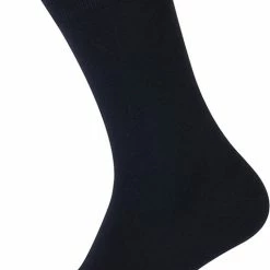 Basset - 2 Pack Bamboo Sokken - Maat 43/46 - Zwart - Meerdere Kleuren En Maten Beschikbaar - 78% Bamboo Vezel - Voor Heren En Dames - Bamboe Sokken