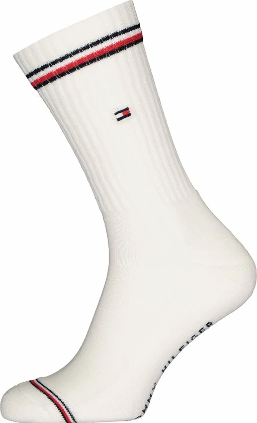 Tommy Hilfiger Iconic Sport Socks (2-pack) - Heren Sportsokken Katoen - Wit - Maat: 43-46 3 Tommy Hilfiger Iconic Sport Socks (2-pack) - Heren Sportsokken Katoen - Wit - Maat: 43-46