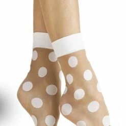 2 Pack Fiore Dunne Pantysokken Met Stippen Virginia 20DEN Nude/Wit -Exporteren beenmode winkel 512x840 2
