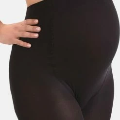 MAMSY Comfortabele Opaque Zwangerschapspanty 60den Zwart L -Exporteren beenmode winkel 524x840