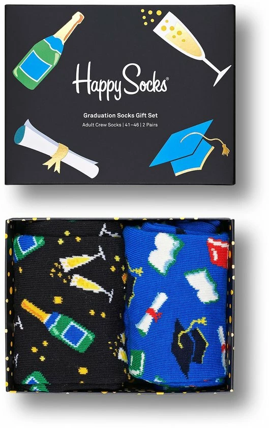 Happy Socks Graduation Giftbox 2P - Maat 36-40 4 Happy Socks Graduation Giftbox 2P - Maat 36-40 - Afbeelding 2