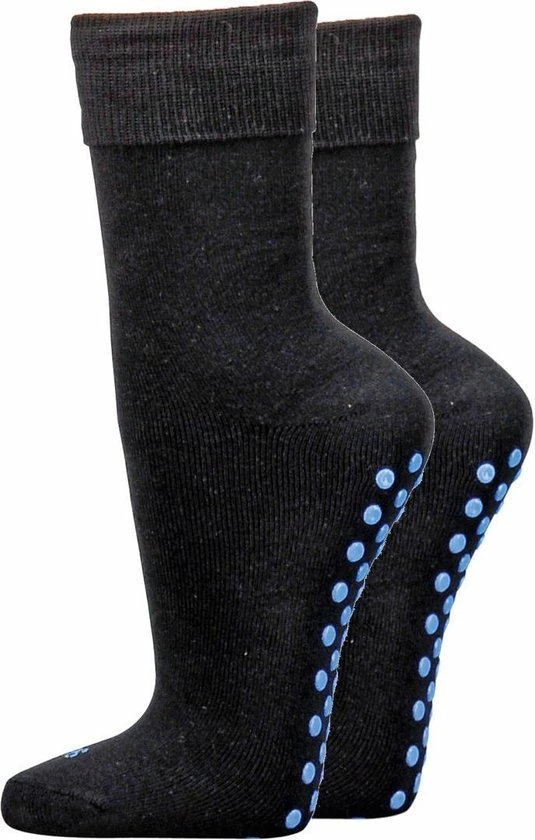 Topsocks Antislip Huissokken Comfort Kleur: Zwart Maat: 35-38 3 Topsocks Antislip Huissokken Comfort Kleur: Zwart Maat: 35-38