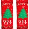 JAXY - Huissokken Dames - Verwarmde Sokken - Anti Slip Sokken - Huissokken - Bedsokken - Warme Sokken - Kerstcadeau Voor Vrouwen - Thermosokken - Dikke Sokken - Fluffy Sokken - Kerstsokken Dames En Heren - Lets Get Lit Rood -Exporteren beenmode winkel 541x840