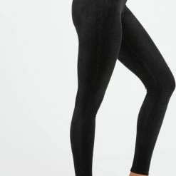 Spanx Velvet Leggings - Kleur Zwart - Maat L -Exporteren beenmode winkel 542x840