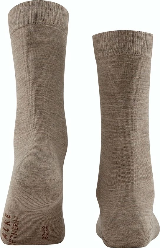 FALKE Softmerino Dik Halfhoog Comfortabel Zonder Motief Zacht Winter Warm Ondoorzichtig Merinowol Katoen Bruin Dames Sokken - Maat 35-36 4 FALKE Softmerino Dik Halfhoog Comfortabel Zonder Motief Zacht Winter Warm Ondoorzichtig Merinowol Katoen Bruin Dames Sokken - Maat 35-36 - Afbeelding 2