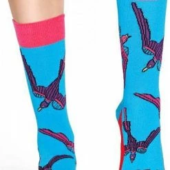 Happy Socks The Beatles Love Sokken - Blauw/Rood - Maat 36-40 -Exporteren beenmode winkel 546x840 2
