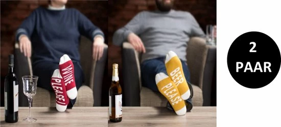 Merkloos Verjaardag Cadeau - Wijn En Bier Sokken - Leuke Sokken - Vrolijke Sokken - Luckyday Socks - Sokken Met Tekst - Aparte Sokken - Socks Waar Je Happy Van Wordt 3 Merkloos Verjaardag Cadeau - Wijn En Bier Sokken - Leuke Sokken - Vrolijke Sokken - Luckyday Socks - Sokken Met Tekst - Aparte Sokken - Socks Waar Je Happy Van Wordt