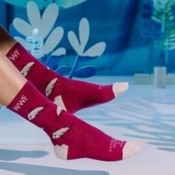 Healthy Seas Socks WWF X HSS Dames Sok Beluga -Exporteren beenmode winkel 550x274