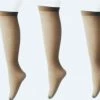Merkloos Dames Kniekousen - Pantykousjes - Naturel - Beige - 60 Denier - 5 Paar - One Size -Exporteren beenmode winkel 550x299