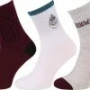 Harry Potter - Dames Lange Sokken, 3 Paar Warme Sokken, Bordeaux, Grijs, Wit OEKO-TEX / 37-42 -Exporteren beenmode winkel 550x346 2