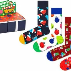 Happy Socks XHBG09-4300 4-Pack Holiday Vibes Gift Set Q3-22 -Exporteren beenmode winkel 550x352