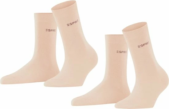 Esprit Uni 2-Pack Zacht Biologisch Zonder Motief Ondoorzichtig Mid-rise Comfortabel Set Katoen Multipack Roze Dames Sokken - Maat 35-38 3 Esprit Uni 2-Pack Zacht Biologisch Zonder Motief Ondoorzichtig Mid-rise Comfortabel Set Katoen Multipack Roze Dames Sokken - Maat 35-38