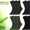Bamboo Essentials - Bamboe Sokken Heren 43 46 - 12 Paar - Zwart Navy Antraciet Groen - Lange Sokken - Kousen Heren Sokken - Anti Zweet - Duurzaam -Exporteren beenmode winkel 550x366