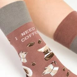 More Fashion - Dames Sokken - 35/38 - 4-Pack - Coffee & Cake - MADE IN EU -Exporteren beenmode winkel 550x366 21