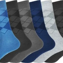 Merkloos Sokken Unisex - 12 Paar - Ruit - Maat 39-42 | Dames Sokken | Heren Sokken -Exporteren beenmode winkel 550x366 22