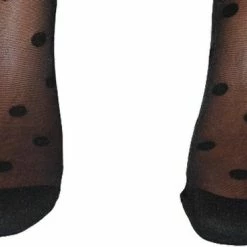 2 Pack Knittex Zwarte Pantysokjes Met Stippen Dots 20Den, One Size -Exporteren beenmode winkel 550x366 32