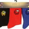 POPMERCH Among Us Impostor 3 Pack Sokken - Officiële Merchandise -Exporteren beenmode winkel 550x385 2